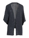 Fabiana Filippi Woman Cardigan Navy Size 8 Cotton