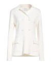 Fabiana Filippi Woman Cardigan Off White Size 8 Virgin Wool