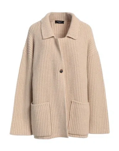 Fabiana Filippi Woman Cardigan Sand Size 12 Cashmere In Beige