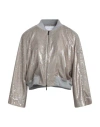 Fabiana Filippi Woman Cardigan Sand Size 4 Polyester In Gray