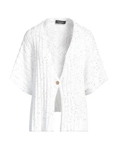 Fabiana Filippi Woman Cardigan White Size 2 Cotton