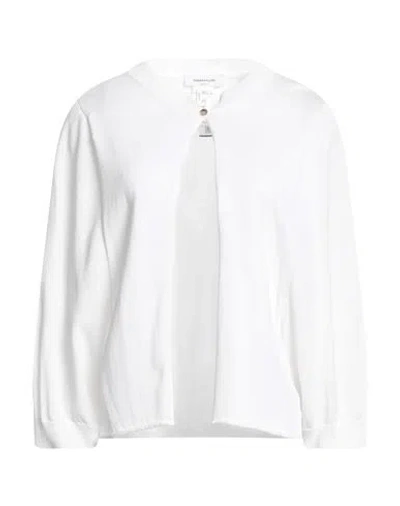 Fabiana Filippi Woman Cardigan White Size 4 Cotton