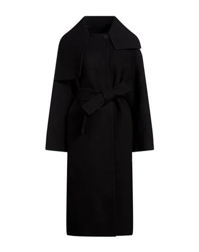 Fabiana Filippi Woman Coat Black Size 4 Virgin Wool
