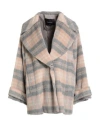 Fabiana Filippi Woman Coat Blush Size 6 Alpaca Wool In Neutral