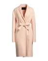 Fabiana Filippi Woman Coat Blush Size 6 Virgin Wool, Cashmere In Neutral