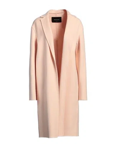 Fabiana Filippi Woman Coat Blush Size 12 Virgin Wool, Cashmere In Pink