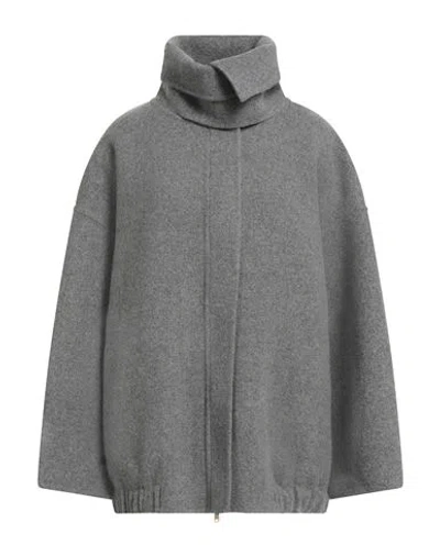 FABIANA FILIPPI FABIANA FILIPPI WOMAN COAT GREY SIZE 8 VIRGIN WOOL