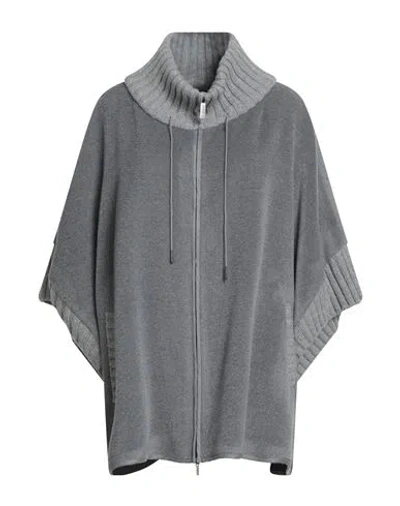 Fabiana Filippi Woman Coat Grey Size L Virgin Wool In Gray