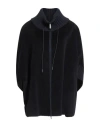 Fabiana Filippi Woman Coat Midnight Blue Size L Virgin Wool In Black