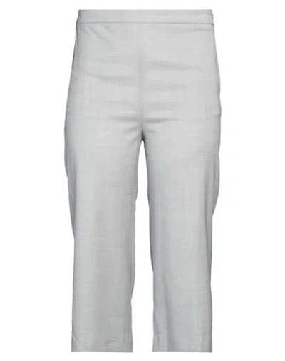 Fabiana Filippi Woman Pants Light Grey Size 8 Merino Wool, Elastane