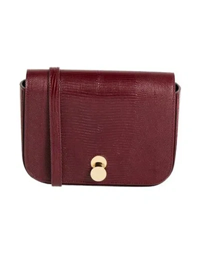 Fabiana Filippi Woman Cross-body Bag Burgundy Size - Leather In Red