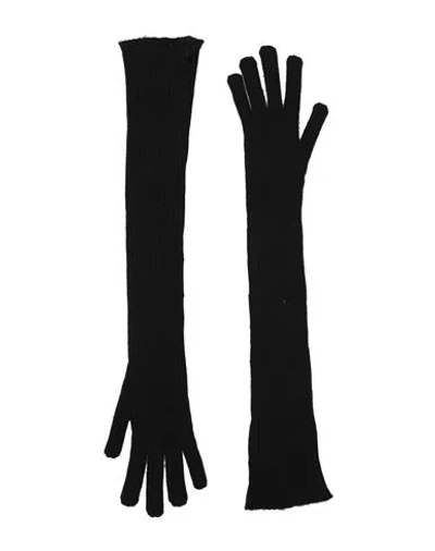 Fabiana Filippi Woman Gloves Black Size Onesize Cashmere