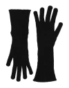 Fabiana Filippi Woman Gloves Black Size Onesize Cashmere In Black