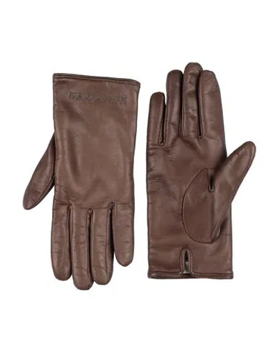 Fabiana Filippi Woman Gloves Brown Size M Leather