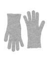 Fabiana Filippi Woman Gloves Grey Size Onesize Virgin Wool, Silk, Cashmere In Gray