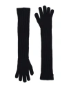Fabiana Filippi Woman Gloves Midnight Blue Size Onesize Wool, Silk, Cashmere In Blue