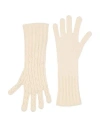 Fabiana Filippi Woman Gloves Off White Size Onesize Cashmere
