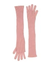 Fabiana Filippi Woman Gloves Pink Size Onesize Virgin Wool, Silk, Cashmere In Pink
