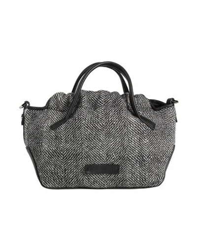 Fabiana Filippi Woman Handbag Black Size - Virgin Wool, Leather