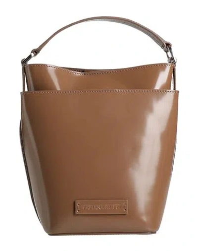 Fabiana Filippi Woman Handbag Brown Size - Leather