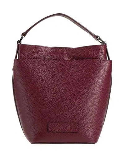 Fabiana Filippi Woman Handbag Burgundy Size - Leather In Red