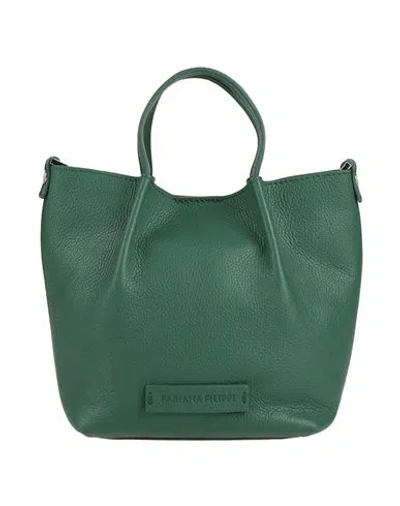 Fabiana Filippi Woman Handbag Green Size - Leather