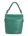 Fabiana Filippi Woman Handbag Green Size - Leather, Cotton, Polyamide, Ecobrass
