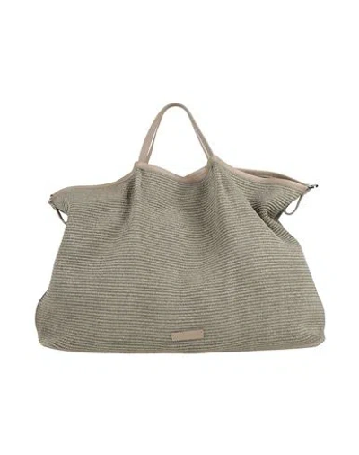 Fabiana Filippi Woman Handbag Khaki Size - Natural Raffia In Beige