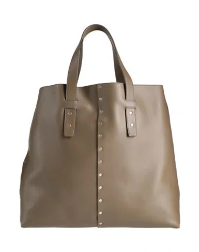 Fabiana Filippi Woman Handbag Military Green Size - Leather
