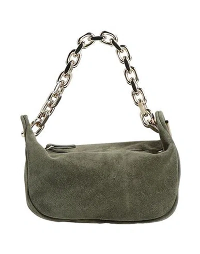 Fabiana Filippi Woman Handbag Military Green Size - Leather
