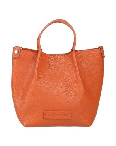 Fabiana Filippi Woman Handbag Orange Size - Leather