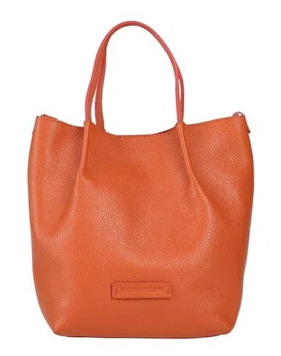Fabiana Filippi Woman Handbag Orange Size - Leather