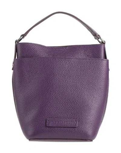 Fabiana Filippi Woman Handbag Plum Size - Leather In Purple