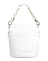 Fabiana Filippi Woman Handbag White Size - Leather, Cotton, Polyamide, Ecobrass
