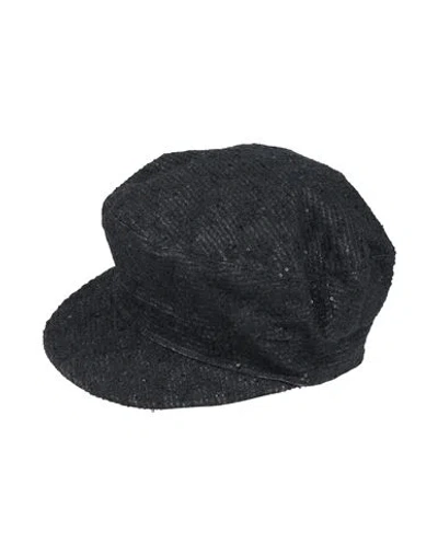 Fabiana Filippi Knitted Sequin-embellished Cap In Black