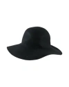 Fabiana Filippi Woman Hat Black Size M Wool, Cotton, Polyester In Black