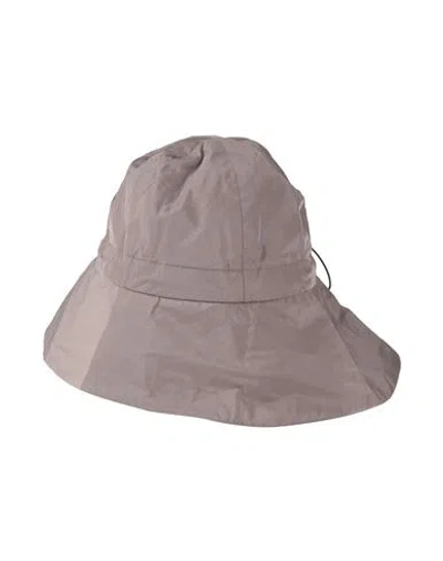 Fabiana Filippi Woman Hat Khaki Size L Polyester In Gray