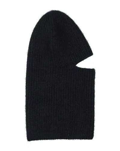 Fabiana Filippi Woman Hat Midnight Blue Size Onesize Virgin Wool, Mohair Wool, Polyamide, Silk, Cash