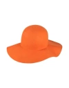 Fabiana Filippi Woman Hat Orange Size M Wool, Cotton, Polyester
