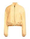 Fabiana Filippi Woman Jacket Marigold Size 4 Viscose, Cupro In Yellow