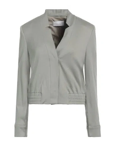 Fabiana Filippi Woman Jacket Sage Green Size 8 Cotton, Ecobrass