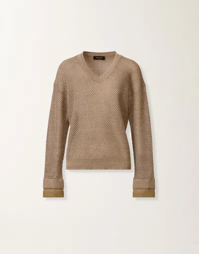 Fabiana Filippi - Woman Knitwear Mud 40 In Brown
