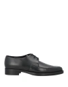 Fabiana Filippi Woman Lace-up Shoes Black Size 10 Leather