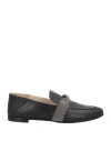 Fabiana Filippi Woman Loafers Black Size 11 Leather