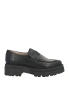 Fabiana Filippi Woman Loafers Black Size 7 Leather In Black