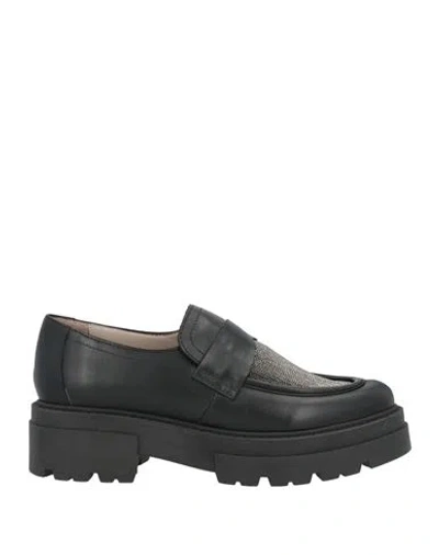Fabiana Filippi Woman Loafers Black Size 7 Leather