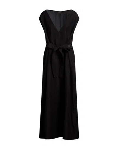 Fabiana Filippi Woman Maxi Dress Black Size 10 Viscose, Linen