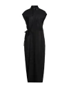 Fabiana Filippi Woman Maxi Dress Black Size 12 Linen In Black