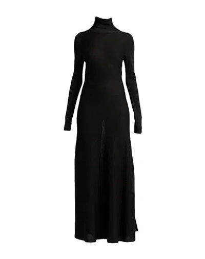Fabiana Filippi Woman Maxi Dress Black Size 12 Viscose, Metallic Fiber