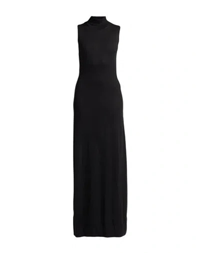 Fabiana Filippi Woman Maxi Dress Black Size 2 Cashmere, Silk